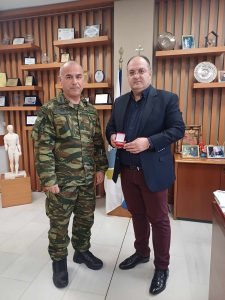 ΕΠΙΣΚΕΨΗ ΝΕΟΥ ΤΑΞΙΑΡΧΟΥ 71ΗΣ Α.Μ. ''ΠΟΝΤΟΣ'' Β. ΠΑΠΑΔΟΠΟΥΛΟΥ ΣΤΟΝ ΔΗΜΑΡΧΟ ΚΙΛΚΙΣ 2