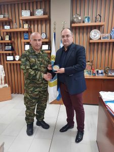 ΕΠΙΣΚΕΨΗ ΝΕΟΥ ΤΑΞΙΑΡΧΟΥ 71ΗΣ Α.Μ. ''ΠΟΝΤΟΣ'' Β. ΠΑΠΑΔΟΠΟΥΛΟΥ ΣΤΟΝ ΔΗΜΑΡΧΟ ΚΙΛΚΙΣ 3