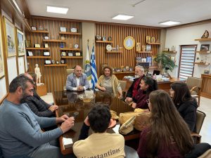 ΕΠΙΣΚΕΨΗ ΜΑΘΗΤΙΚΗΣ ΟΜΑΔΑΣ SOLORA 3ου ΓΥΜΝΑΣΙΟΥ ΚΙΛΚΙΣ ΣΤΟΝ ΔΗΜΑΡΧΟ ΚΙΛΚΙΣ 3