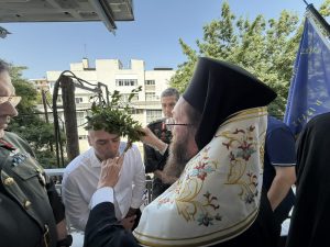 ΑΓΙΑΣΜΟΣ ΣΤΟ ΑΝΑΚΑΙΝΙΣΜΕΝΟ ΓΡΑΦΕΙΟ ΤΗΣ ΕΝΩΣΗΣ ΑΠΟΣΤΡΑΤΩΝ ΑΞΙΩΜΑΤΙΚΩΝ ΣΤΡΑΤΟΥ ΚΙΛΚΙΣ 1
