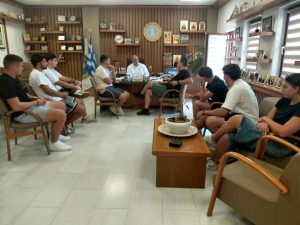 ΕΠΙΣΚΕΨΗ ΑΘΛΗΤΩΝ ΑΙΑΝΤΑ ΣΤΟΝ ΔΗΜΑΡΧΟ ΚΙΛΚΙΣ 2